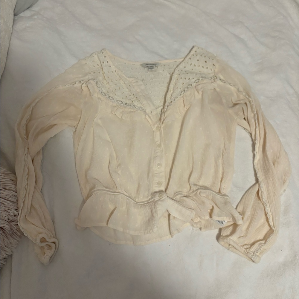Medium cream blouse from American eagle